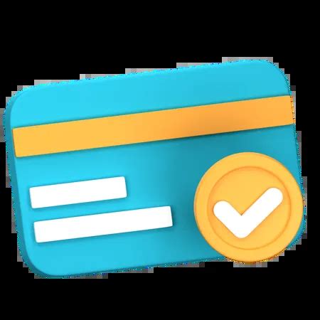 Approved Credit Card 3D Icon download in PNG, OBJ or Blend format