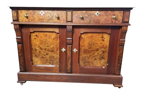 19th Century Victorian Eastlake Burl and Walnut Buffet Server on Chairish.com | Sideboard buffet ...