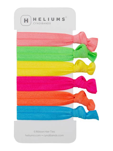 Neon elastic hair ties at Cyndibands.com