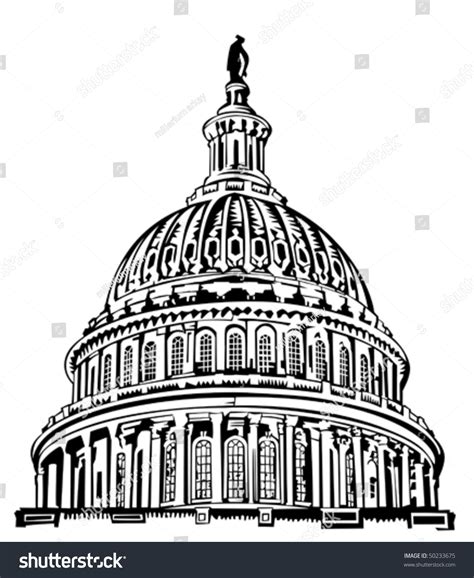 U S Capitol Dome Stock Vector 50233675 - Shutterstock