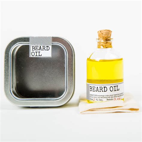 beard oil and face rag set by men's society | notonthehighstreet.com