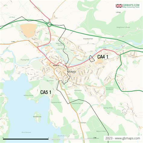 Keswick Vector Street Map