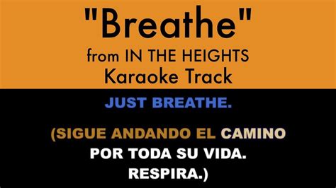 "Breathe" from In the Heights - Karaoke Track with Lyrics on Screen - YouTube Music