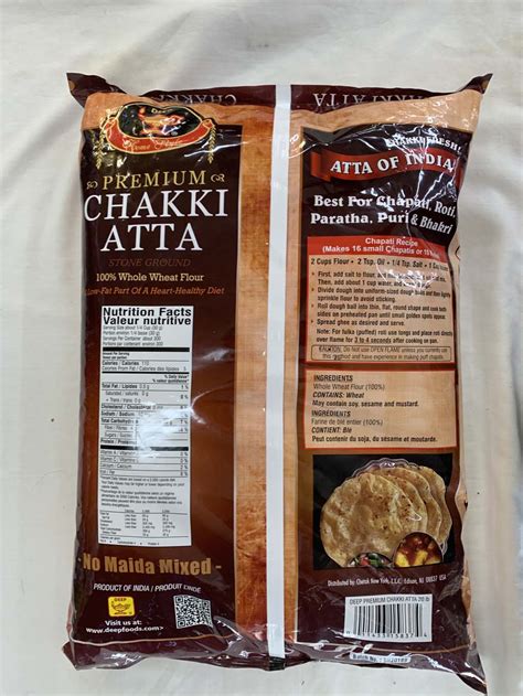 Deep Premium Chakki Atta 20LB - Indian Grocery Store | Bombay Spiceland ...