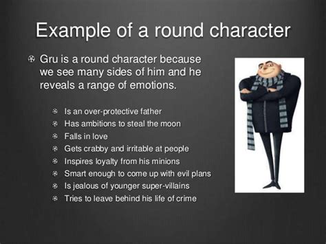 What is a round character in literature?