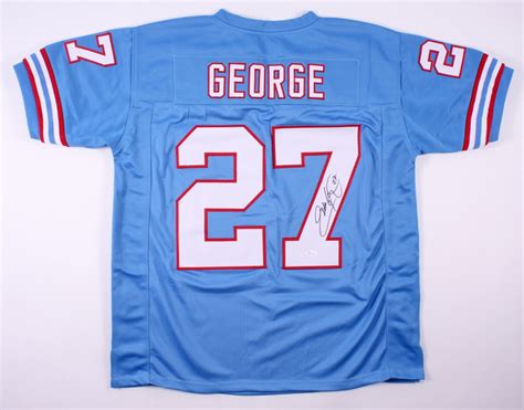 Eddie George Signed Titans Jersey (JSA COA) | Pristine Auction