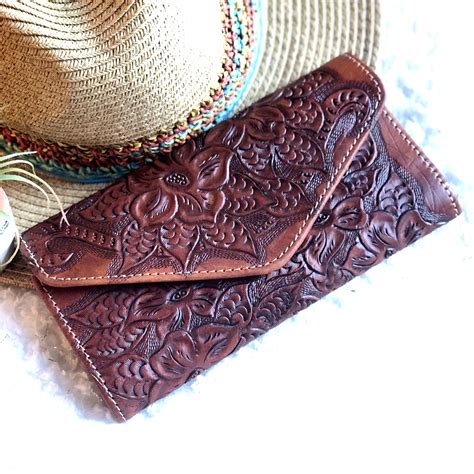 Western Tooled Leather Wallets | IUCN Water