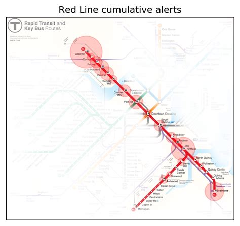 Red Line problems in 2016: a map : r/boston