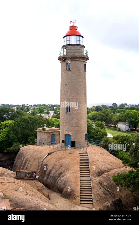 Lighthouse ; Mahabalipuram Mamallapuram ; Tamil Nadu ; India Stock Photo - Alamy