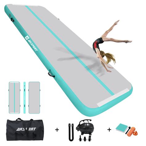 AKSPORT Air Mat Tumble Track 10ft 13ft 16ft 20ft Inflatable Gymnastics ...