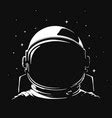 Astronaut looks to earth from moon Royalty Free Vector Image