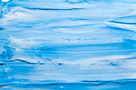 Blue White Acrylic Paint Background Plaster Wall Stock Photo - Download Image Now - Abstract ...