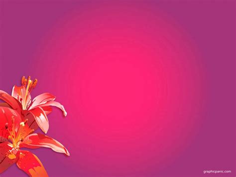 🔥 Red Flower PowerPoint PPT Background Download | CBEditz