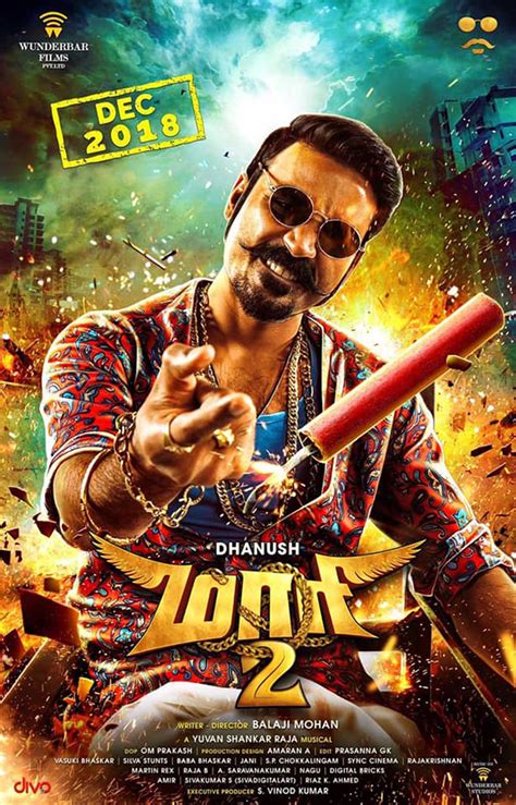 Here's the first look poster of Dhanush's Maari 2