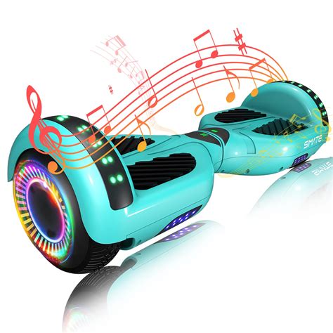 Buy SIMATE 6.5" Hoverboard with Bluetooth & LED Lights, Self Balancing ...