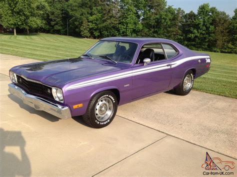 1973 Plymouth Duster 340 4speed Muscle car Plum crazy Purple beautiful car