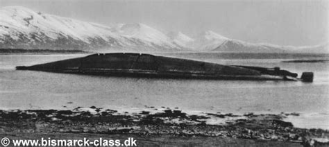 The wreck of the Tirpitz after being sunk by 617 Squadron on 12th ...