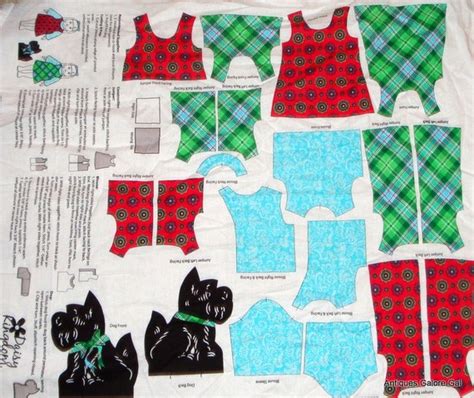 Cut and Sew Fabric Doll Clothes Scottie Dog Jumper Pet