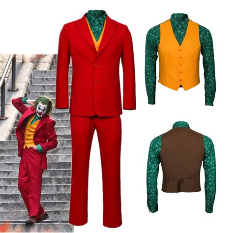 2019 Joker Origin Movie Cosplay Joaquin Phoenix Arthur Fleck Costume ...