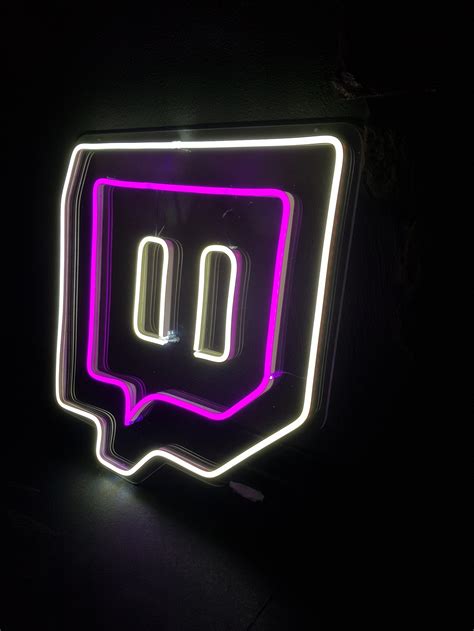 Twitch Neon Sign/ Twitch Logo Neon Sign/ Led Neon Twitch Logo/ | Etsy UK