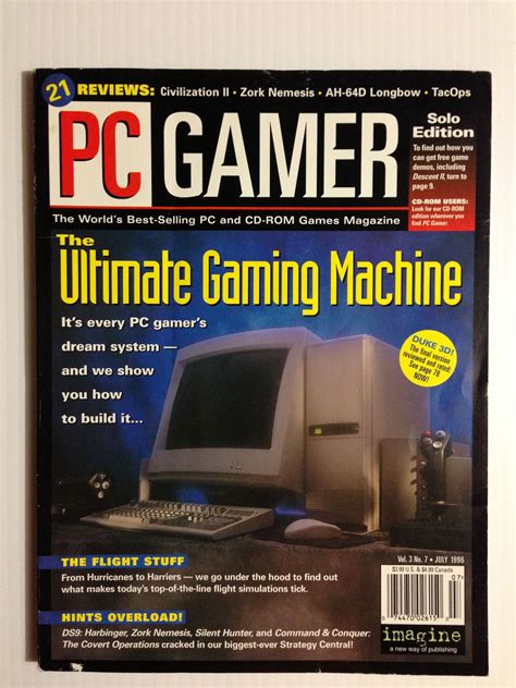 PC Gamer July 1996 | Gaming magazines, Pc gamer, Magazine