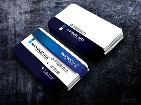 free download blue colour business cards vol 91 - professional business ...