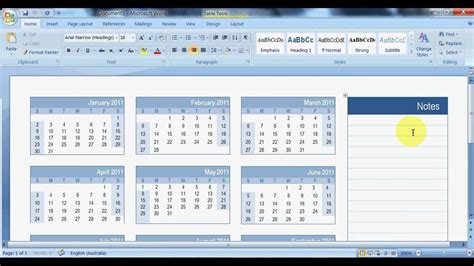 How To Create A Yearly Calendar In Microsoft Word - Printable Online