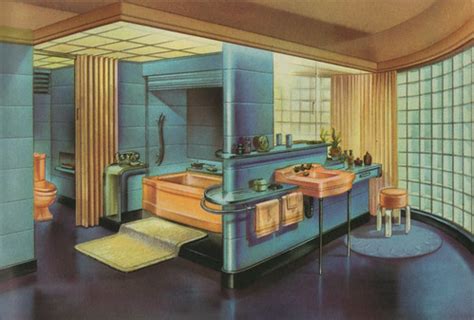 A 1945 Briggs Bathroom Design | "Glass in the Modern Home. A… | Flickr