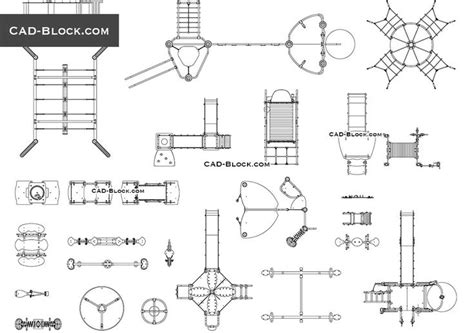 Playground in Plan free AutoCAD file by cad-block.com