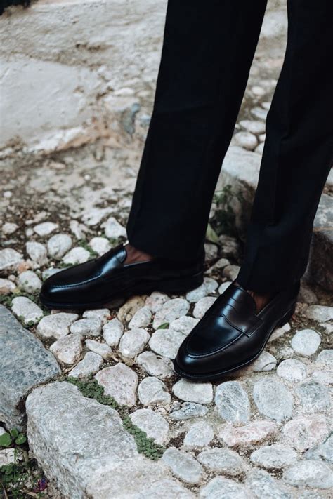 The Penny Loafer from Morjas in black calf | Loafers men outfit, Leather shoes men, Penny ...