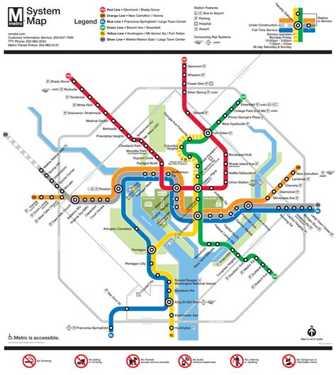 Washington Dc Subway Map Printable | Printable Maps