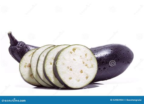 Eggplant And Cross Section Stock Photo - Image: 53983904