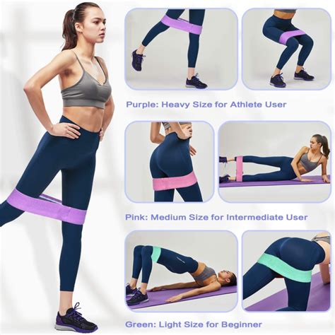 Exercise Resistance Bands For Legs And Butt, Anti-Slip Roll Workout ...