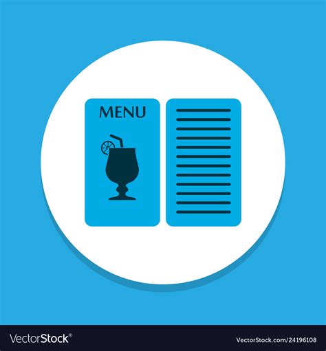 Bar menu icon colored symbol premium quality Vector Image