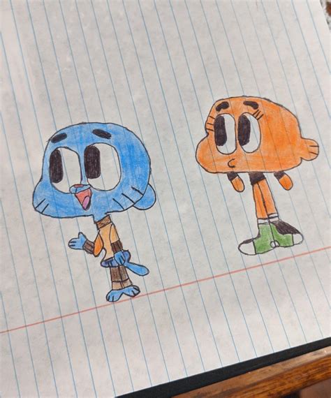 Gumball And Darwin Drawing Sketch : r/gumball