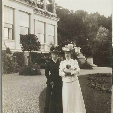 Dowager Empress Marie Feodorovna of Russia and Queen Mother Alexandra of the United Kingdom at ...