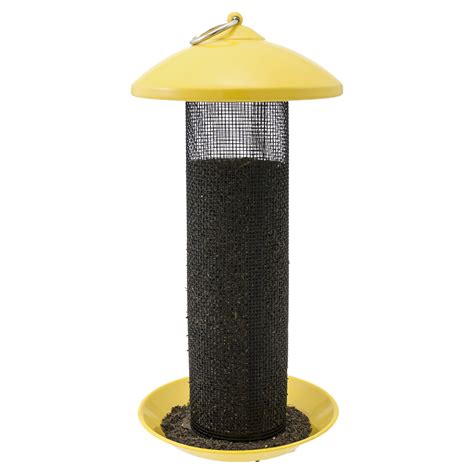 More Birds Finch Screen Bird Feeder, Metal Screen, Thistle Seed Feeder, 1.1 Lb Seed Capacity ...