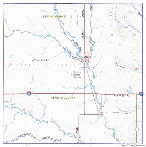 Map of Seward County, Nebraska - Địa Ốc Thông Thái