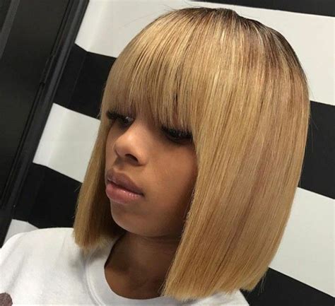 Sew In Bob Hairstyles With Bang Pictures - Wavy Haircut