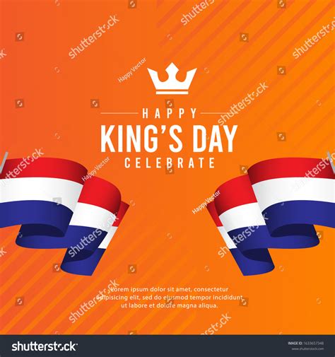 Kings Day Celebrations Design Template Design Stock Vector (Royalty ...