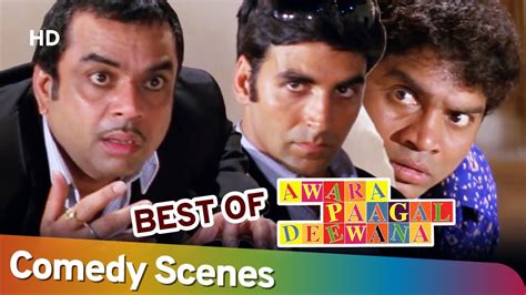 Best of Comedy Scenes of Movie Awara Paagal Deewana | Johny Lever ...