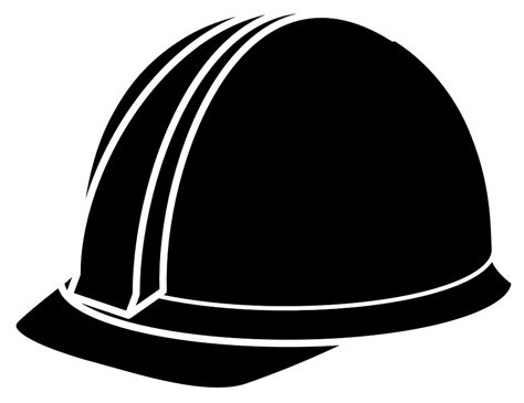 Download Hard-Hat, Black, Construction. Royalty-Free Vector Graphic ...