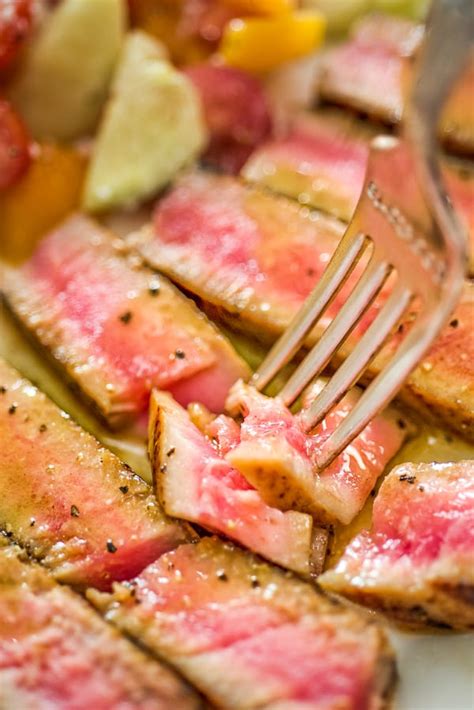 Ahi Tuna Steak Recipe | COOKTORIA