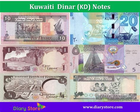 Kuwaiti Dinar Currency | Kuwait Dinar Notes Coins | Diary Store