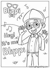 Blippi Coloring Page PDF  Free Printable Pages sketch template