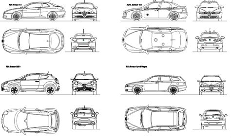 The car plan detail dwg file. - Cadbull