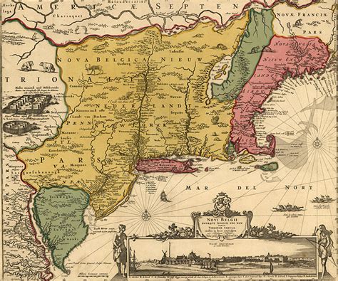 Maps of Early Colonial America 1600s