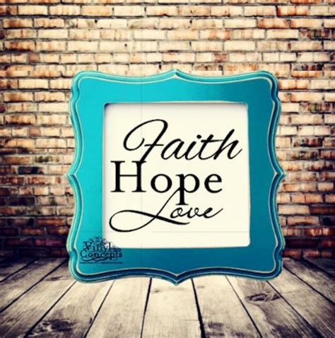 Faith Hope Love Vinyl Wall Art