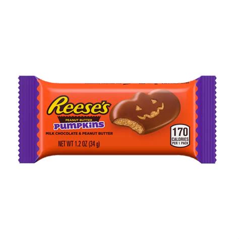 REESE'S Milk Chocolate Peanut Butter Pumpkins, 1.2 oz