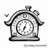 Alarm Clock Coloring Pages  Free & Printable sketch template